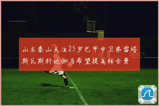 山东泰山关注25岁巴甲中卫弗雷塔斯瓦斯科达伽马希望提高转会费